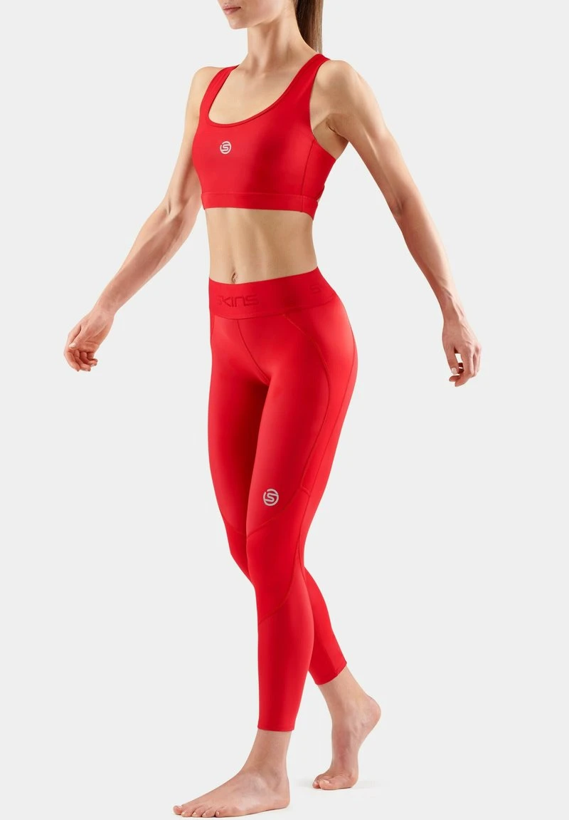 SKINS KOMPRESSIONSHOSE THERMAL LONG - Tights - Red 6 SKINS KOMPRESSIONSHOSE THERMAL LONG - Tights - Red – Bild 6