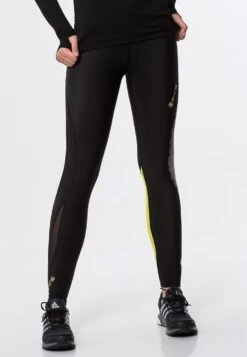 SKINS DNAMIC - Tights - Black/limoncello