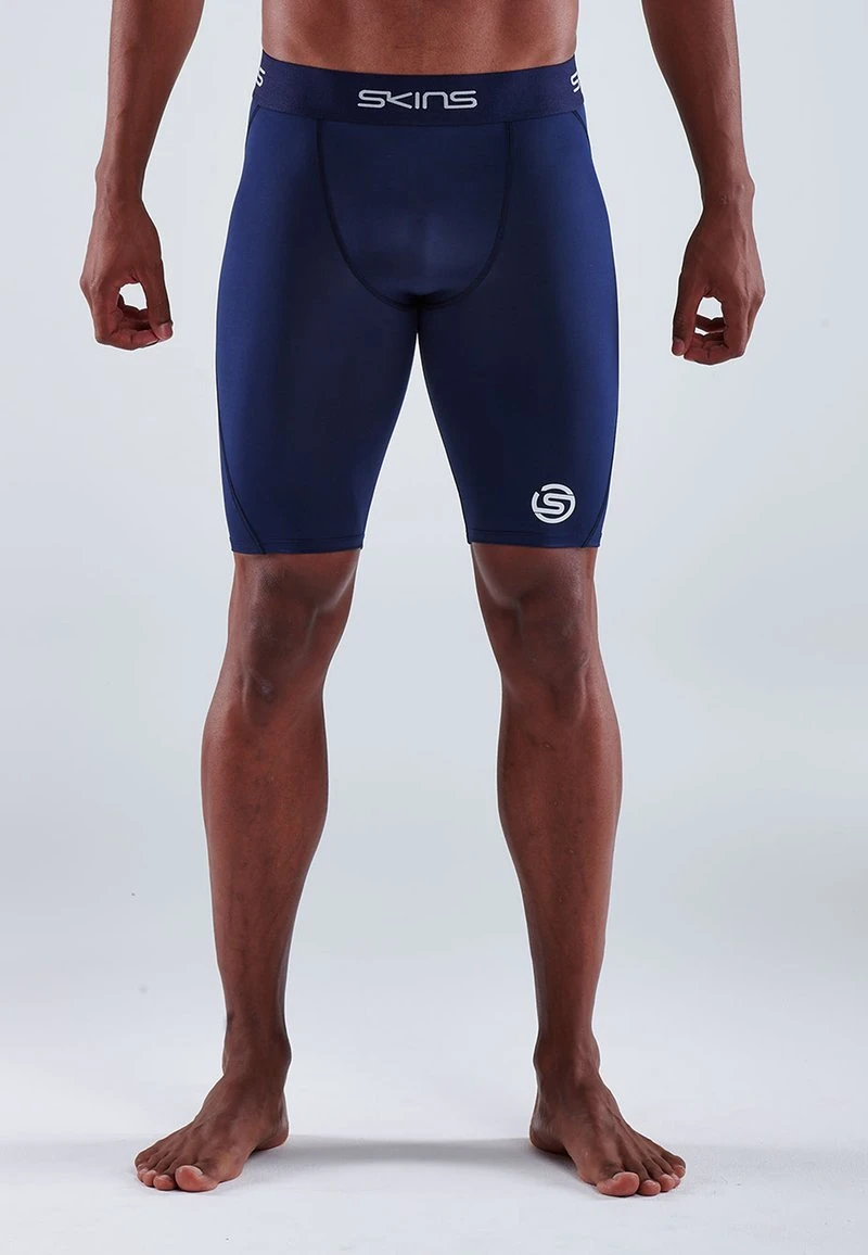 SKINS 3/4 Sporthose - Navy Blue 1 SKINS 3/4 Sporthose - Navy Blue