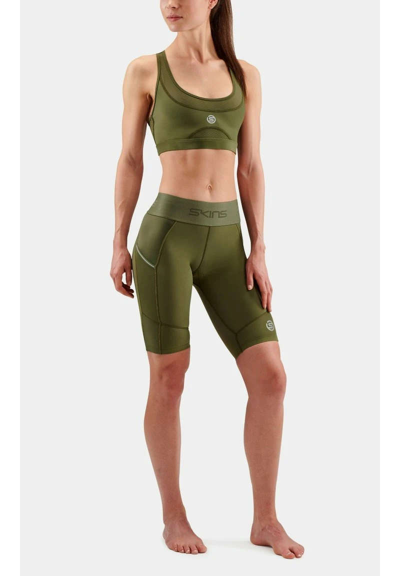 SKINS Sport-BH Mit Mittlerer Stützkraft - Khaki 2 SKINS Sport-BH Mit Mittlerer Stützkraft - Khaki – Bild 2