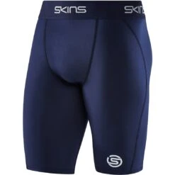 SKINS 1-Series Half Tights - Navy Blue -Skins skins 1 series half tights navy blue 1 1393643