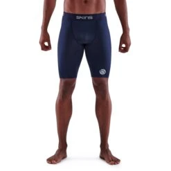 SKINS 1-Series Half Tights - Navy Blue