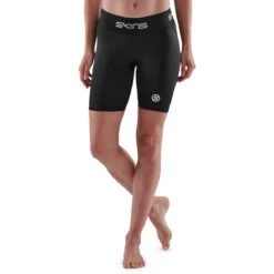 SKINS 1-Series Half Tights Damen - Schwarz