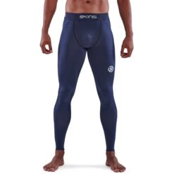 SKINS 1-Series Long Tights - Navy Blue