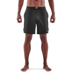SKINS 3-Series 7" X-Fit Laufshorts - Blau Grau 5 SKINS 3-Series 7" X-Fit Laufshorts - Blau Grau -Skins skins 3 series 7 x fit running shorts black 1 1495499 1