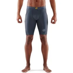 SKINS 3-Series Half Tights - Charcoal
