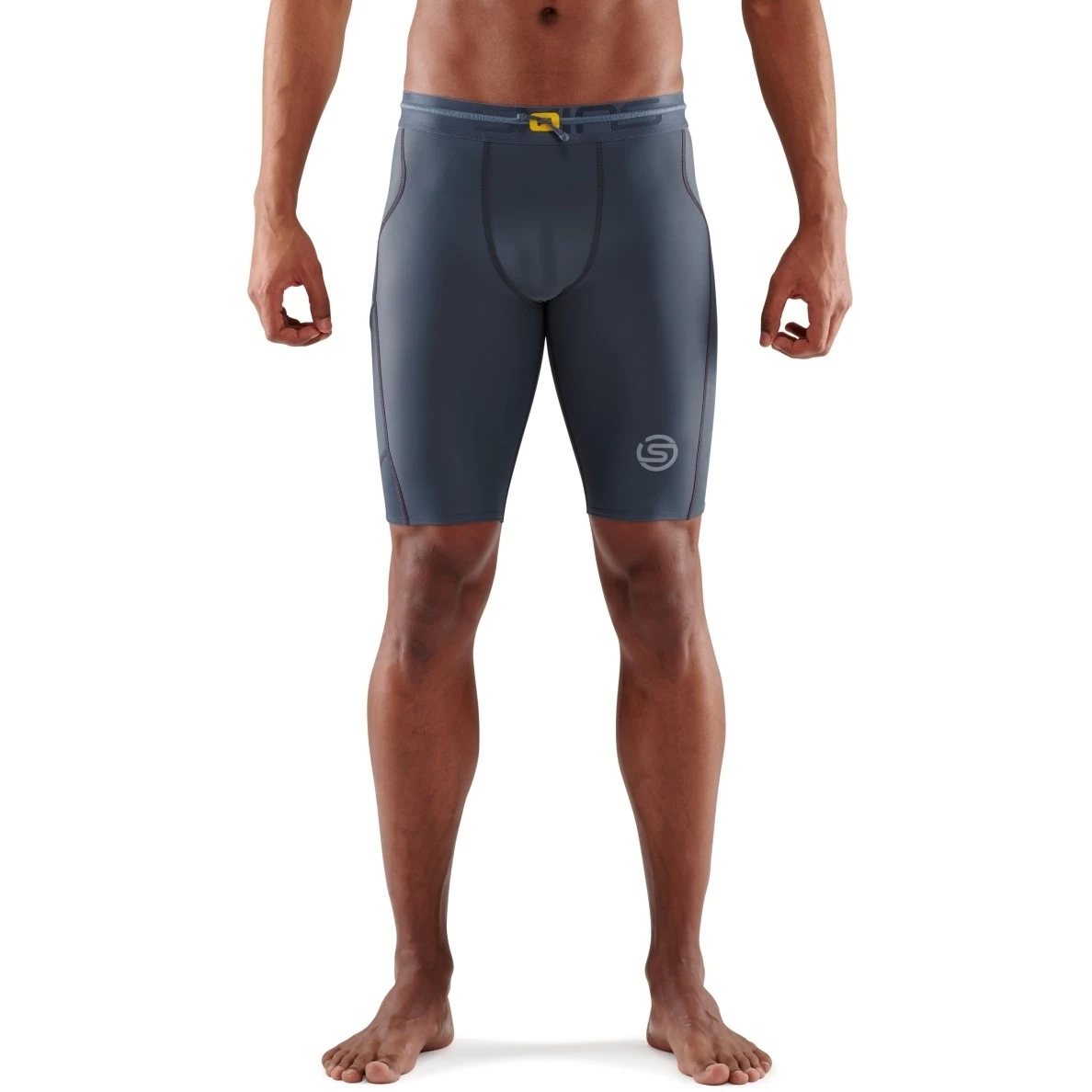 SKINS 3-Series Half Tights - Charcoal 1 SKINS 3-Series Half Tights - Charcoal