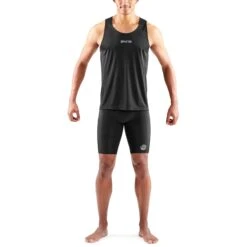 SKINS 3-Series Lauf-Tanktop - Schwarz -Skins skins 3 series running singlet black 4 1392707