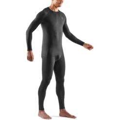 SKINS 3-Series Sleepwear Langarm-Shirt - Schwarz -Skins skins 3 series sleepwear long sleeve black 5 1494649