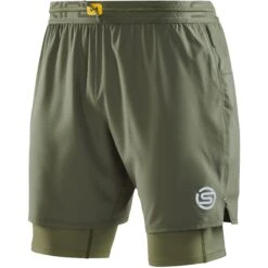 SKINS 3-Series Superpose Fitness-Hose 2-in-1 - Khaki 11 SKINS 3-Series Superpose Fitness-Hose 2-in-1 - Khaki -Skins skins 3 series superpose fitness shorts 2 in 1 khaki 1 1390472