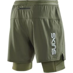 SKINS 3-Series Superpose Fitness-Hose 2-in-1 - Khaki 12 SKINS 3-Series Superpose Fitness-Hose 2-in-1 - Khaki -Skins skins 3 series superpose fitness shorts 2 in 1 khaki 2 1390473