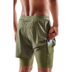 SKINS 3-Series Superpose Fitness-Hose 2-in-1 - Khaki 14 SKINS 3-Series Superpose Fitness-Hose 2-in-1 - Khaki -Skins skins 3 series superpose fitness shorts 2 in 1 khaki 7 1390486