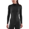 SKINS 3-Series Damen Thermo-Langarmshirt - Schwarz