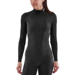 SKINS 3-Series Damen Thermo-Langarmshirt - Schwarz