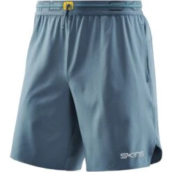 SKINS 3-Series 7" X-Fit Laufshorts - Blau Grau