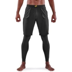 SKINS 5-Series Superpose Long Tights - Schwarz
