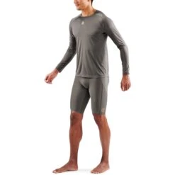 SKINS Activewear 3-Series Langarm-Shirt - Charcoal -Skins skins activewear 3 series long sleeve top charcoal 4 1232128