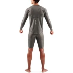 SKINS Activewear 3-Series Langarm-Shirt - Charcoal -Skins skins activewear 3 series long sleeve top charcoal 5 1232129