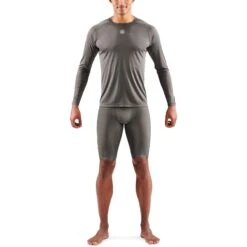 SKINS Activewear 3-Series Langarm-Shirt - Charcoal -Skins skins activewear 3 series long sleeve top charcoal 7 1232131