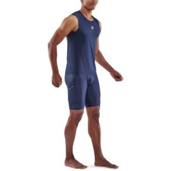 SKINS 3-Series Tanktop - Navy Blue 9 SKINS 3-Series Tanktop - Navy Blue -Skins skins activewear 3 series men tank top navy blue 4 942130