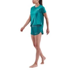 SKINS Activewear 3-Series Laufshorts Damen - Teal -Skins skins activewear 3 series women run shorts teal 3 892329