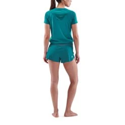 SKINS Activewear 3-Series Laufshorts Damen - Teal -Skins skins activewear 3 series women run shorts teal 5 892331