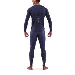 SKINS 3-Series Active Langarm-Shirt - Navy Blue -Skins skins activewear mens 3 series long sleeve top navy blue 5 892237
