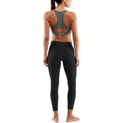 SKINS 3-Series Damen Elite Bra-Top - Charcoal -Skins skins activewear women 3 series elite bra charcoal 4 1131678
