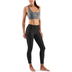 SKINS 3-Series Damen Elite Bra-Top - Charcoal -Skins skins activewear women 3 series elite bra charcoal 5 1131679