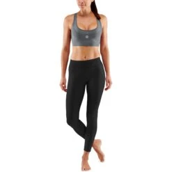 SKINS 3-Series Damen Elite Bra-Top - Charcoal -Skins skins activewear women 3 series elite bra charcoal 7 1131681