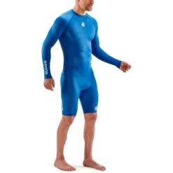SKINS 1-Series Langarm-Shirt - Bright Blue -Skins skins compression 1 series long sleeve top bright blue 5 1130858
