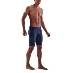 SKINS 1-Series Half Tights - Navy Blue -Skins skins compression 1 series men half tights navy blue 3 892446