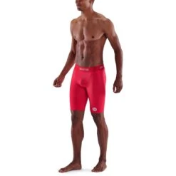 SKINS 1-Series Half Tights - Rot 10 SKINS 1-Series Half Tights - Rot -Skins skins compression 1 series men half tights red 4 941230