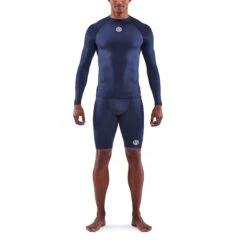 SKINS 1-Series Langarm-Shirt - Navy Blue -Skins skins compression 1 series men long sleeve top navy blue 1 892486