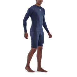 SKINS 1-Series Langarm-Shirt - Navy Blue -Skins skins compression 1 series men long sleeve top navy blue 3 892485 918445