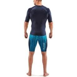 SKINS 1-Series Kurzarmshirt - Navy Blue -Skins skins compression 1 series short sleeve top navy blue 4 1130826