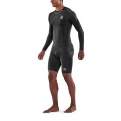 SKINS 3-Series Langarm-Shirt - Schwarz -Skins skins compression 3 series men top long sleeve black 3 892714