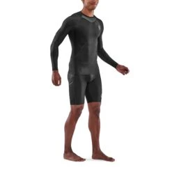 SKINS 3-Series Langarm-Shirt - Schwarz -Skins skins compression 3 series men top long sleeve black 4 892715