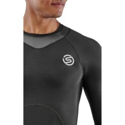 SKINS 3-Series Langarm-Shirt - Schwarz -Skins skins compression 3 series men top long sleeve black 5 892717