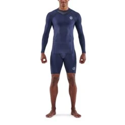 SKINS 3-Series Langarm-Shirt - Navy Blue 9 SKINS 3-Series Langarm-Shirt - Navy Blue -Skins skins compression 3 series men top long sleeve navy blue 2 892722