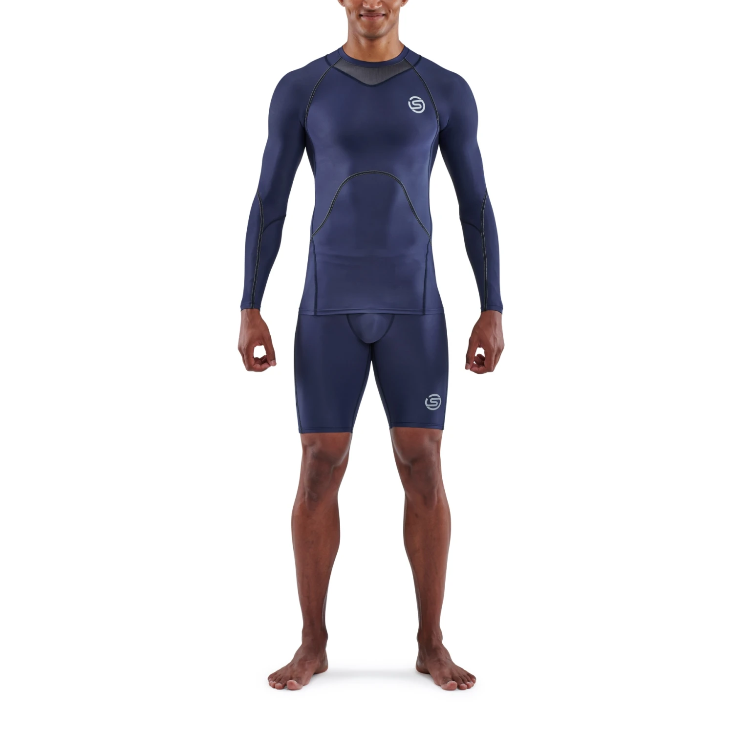 SKINS 3-Series Langarm-Shirt - Navy Blue 4 SKINS 3-Series Langarm-Shirt - Navy Blue – Bild 4