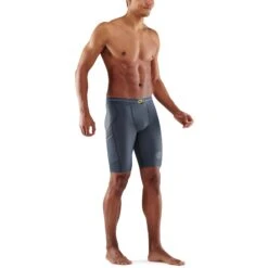 SKINS 3-Series Half Tights - Charcoal 12 SKINS 3-Series Half Tights - Charcoal -Skins skins compression 3 series mens half tights charcoal 2 1067265
