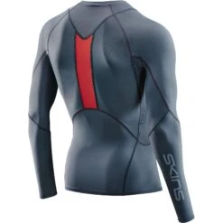 SKINS 3-Series Langarm-Shirt - Charcoal -Skins skins compression 3 series mens top long sleeve charcoal 1 1067462