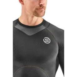 SKINS 3-Series Kurzarmshirt 400 - Schwarz -Skins skins compression 3 series short sleeve top 400 black 5 1218864