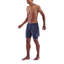 SKINS 3-Series Superpose Fitness-Hose 2-in-1 - Navy Blue 15 SKINS 3-Series Superpose Fitness-Hose 2-in-1 - Navy Blue -Skins skins compression 3 series superpose men shorts navy blue 3 892761