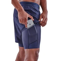 SKINS 3-Series Superpose Fitness-Hose 2-in-1 - Navy Blue 14 SKINS 3-Series Superpose Fitness-Hose 2-in-1 - Navy Blue -Skins skins compression 3 series superpose men shorts navy blue 6 892764
