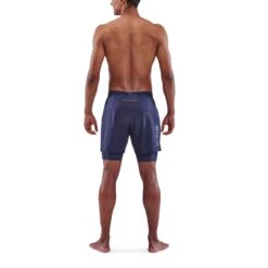 SKINS 3-Series Superpose Fitness-Hose 2-in-1 - Navy Blue 16 SKINS 3-Series Superpose Fitness-Hose 2-in-1 - Navy Blue -Skins skins compression 3 series superpose men shorts navy blue 7 892765