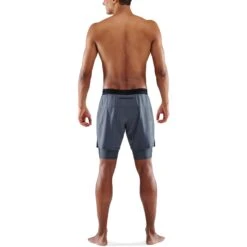 SKINS 3-Series Superpose Fitness-Hose 2-in-1 - Charcoal 14 SKINS 3-Series Superpose Fitness-Hose 2-in-1 - Charcoal -Skins skins compression 3 series superpose mens shorts charcoal 1 1067419