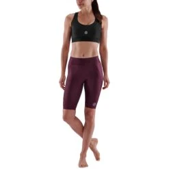 SKINS Compression 3-Series Half Tights Damen - Burgundy 10 SKINS Compression 3-Series Half Tights Damen - Burgundy -Skins skins compression 3 series women half tights burgundy 3 941758