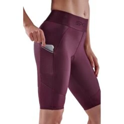 SKINS Compression 3-Series Half Tights Damen - Burgundy 11 SKINS Compression 3-Series Half Tights Damen - Burgundy -Skins skins compression 3 series women half tights burgundy 4 941759